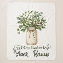 Cosy Cottage Christmas Days Mason Jar Quote