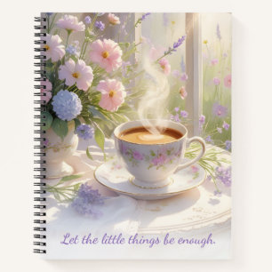 Cosy Cottage Coffee & Wildflowers • Rustic Morning Notebook