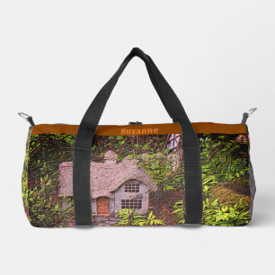 Cosy Cottage Flower Garden Nature Art Duffle Bag