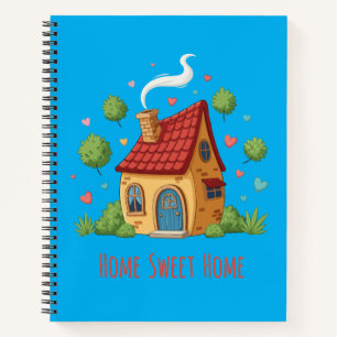 Cosy Cottage "Home Sweet Home" Cute Illustration Notebook