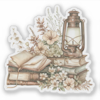 Cosy Cottagecore Books and Pretty Flowers