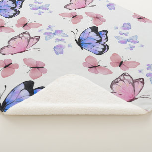 Cosy Cottagecore Butterfly Kid’s Sherpa Blanket