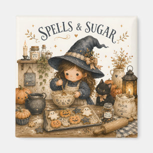 Cosy Cottagecore Fall Kitchen Art Magnet