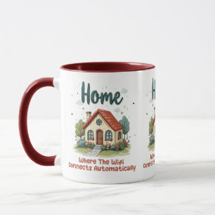 Cosy Cottagecore Home Whimsical House Art Mug