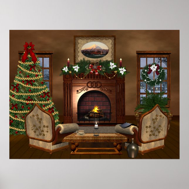 Cosy Country Christmas Poster (Front)