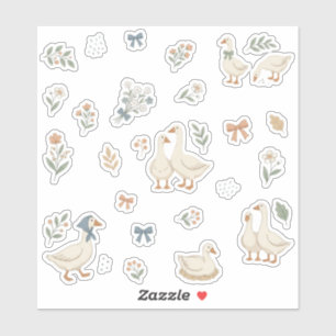 Cosy Country Geese Sticker Sheet