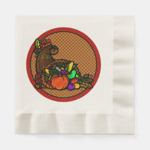 Cosy Country Turkey Plaid Napkin