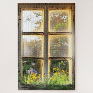 Cosy Countryside Window View Jigsaw Puzzle