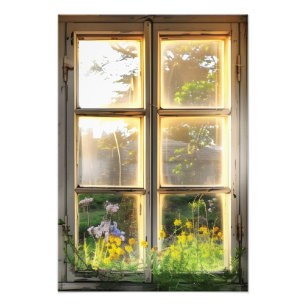 Cosy Countryside Window View Photo Print