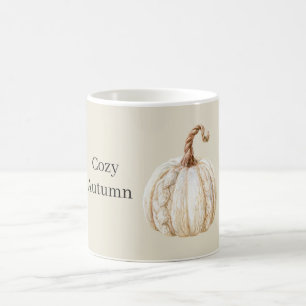 Cosy Cream Pumpkin Coffee Mug
