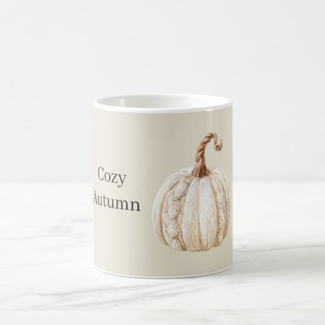 Cosy Cream Pumpkin Coffee Mug (Center)