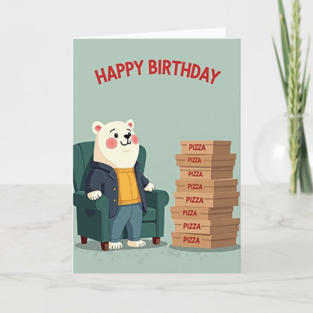 Cosy Creature Birthday Card (Front)