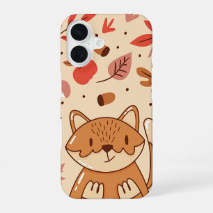 Cosy Critter Autumn Fox Friend iPhone 16 Case