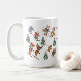 Cosy Critters Skiing Mug