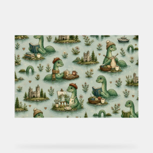 Cosy Cryptids Nessie Loch Ness Monster hobbies  Acrylic Sign