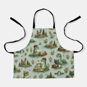 Cosy Cryptids Nessie Loch Ness Monster hobbies  Apron