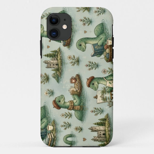 Cosy Cryptids Nessie Loch Ness Monster hobbies  Case-Mate iPhone Case (Back)
