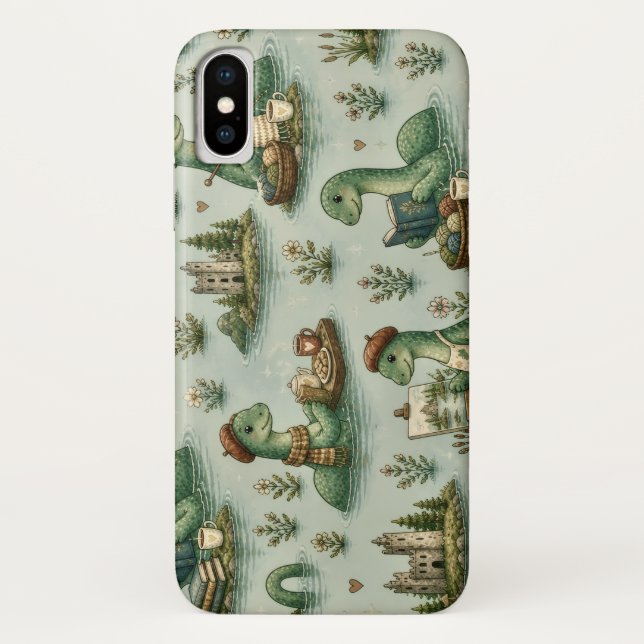 Cosy Cryptids Nessie Loch Ness Monster hobbies  Case-Mate iPhone Case (Back)