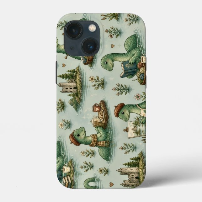 Cosy Cryptids Nessie Loch Ness Monster hobbies  Case-Mate iPhone Case (Back)