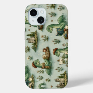 Cosy Cryptids Nessie Loch Ness Monster hobbies  iPhone 15 Case