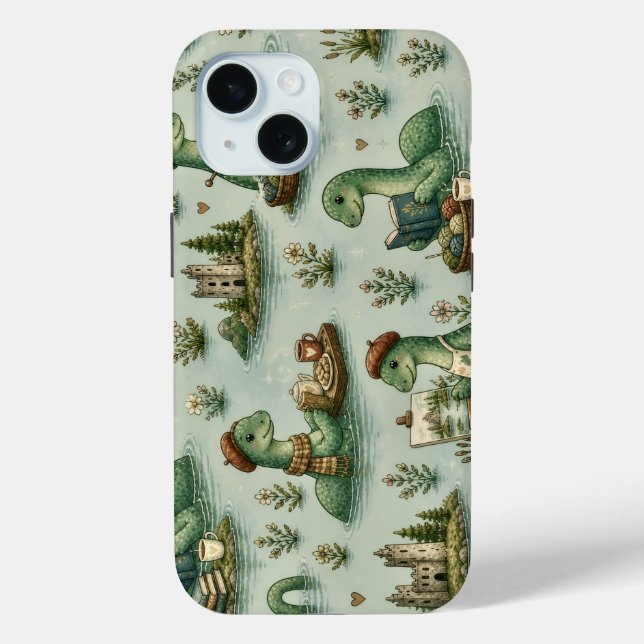 Cosy Cryptids Nessie Loch Ness Monster hobbies  Case-Mate iPhone Case (Back)