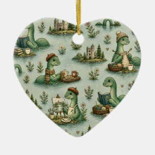 Cosy Cryptids Nessie Loch Ness Monster hobbies Ceramic Tree Decoration