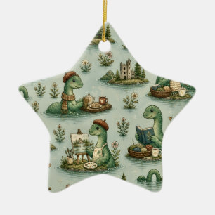 Cosy Cryptids Nessie Loch Ness Monster hobbies Ceramic Tree Decoration