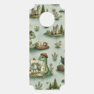 Cosy Cryptids Nessie Loch Ness Monster hobbies  Door Hanger