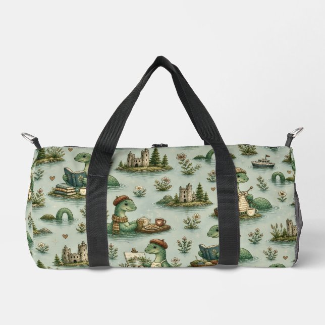 Cosy Cryptids Nessie Loch Ness Monster hobbies  Duffle Bag (Front)