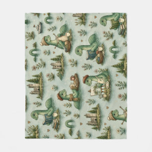 Cosy Cryptids Nessie Loch Ness Monster hobbies Fleece Blanket
