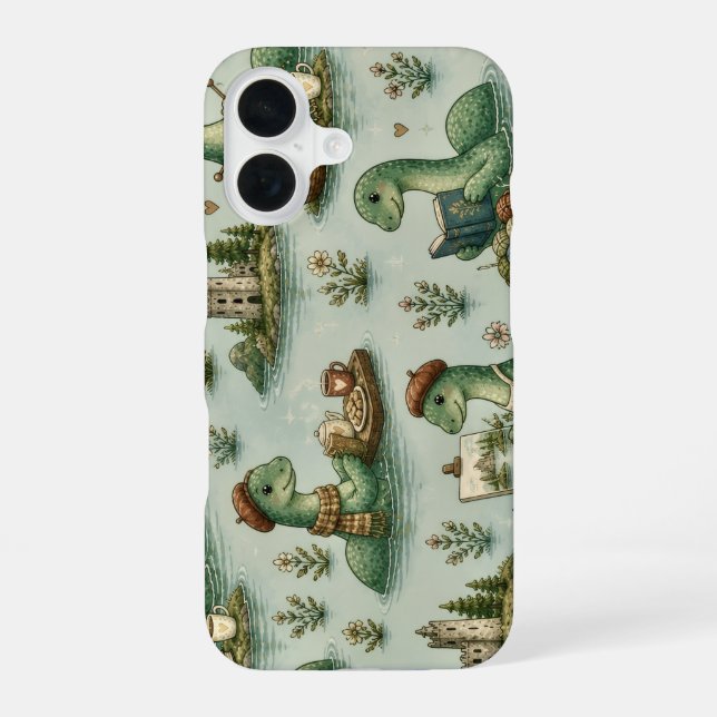 Cosy Cryptids Nessie Loch Ness Monster hobbies  iPhone 16 Case (Back)