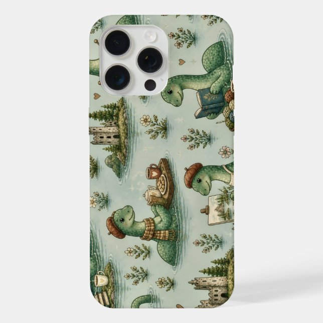 Cosy Cryptids Nessie Loch Ness Monster hobbies  iPhone Case (Back)