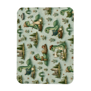 Cosy Cryptids Nessie Loch Ness Monster hobbies Magnet