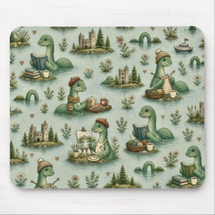Cosy Cryptids Nessie Loch Ness Monster hobbies  Mouse Mat