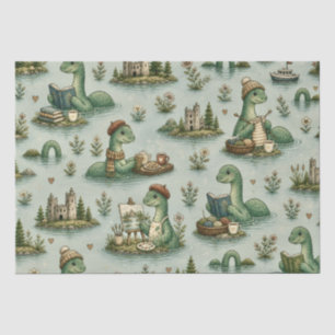 Cosy Cryptids Nessie Loch Ness Monster hobbies  Tissue Paper