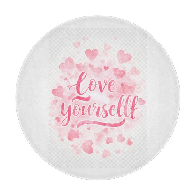 Cosy Decorative Throw Pillow – Modern Minimalist D Cutting Board (Front)