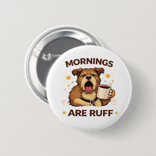 Cosy Dog Illustration 6 Cm Round Badge