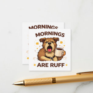 Cosy Dog Illustration Enclosure Card
