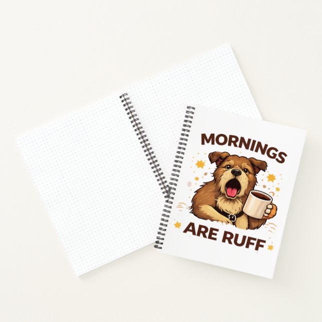 Cosy Dog Illustration Notebook (Inside)