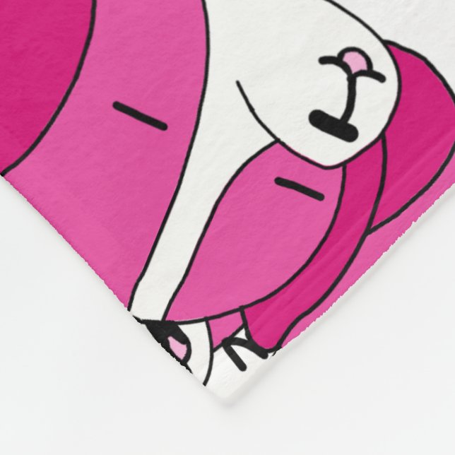 Cosy Dog Pillowcase Fleece Blanket (Corner)