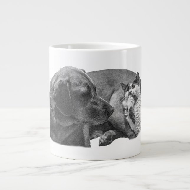 Cosy Duo, Soft Shaded Large Coffee Mug (Front)