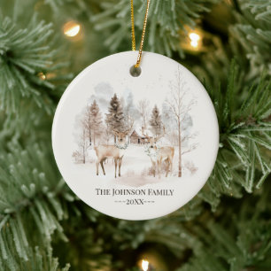 Cosy Elegant Family Christmas Ornament