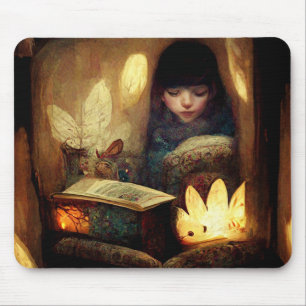 Cosy Fairy Book Nook Mouse Mat