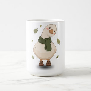 Cosy Fall Cartoon Duck Coffee Mug