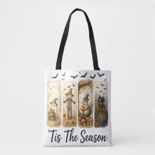Cosy Fall Harvest Halloween ’Tis The Season Autumn Tote Bag