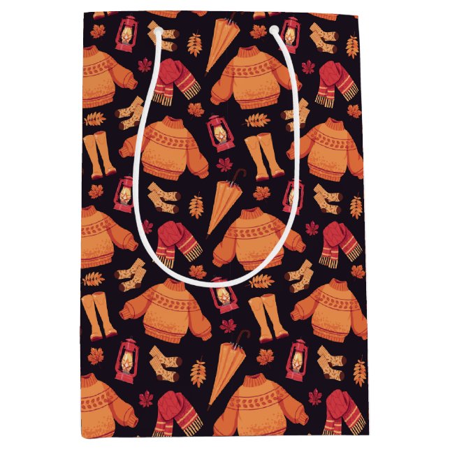 Cosy Fall  Medium Gift Bag (Front)