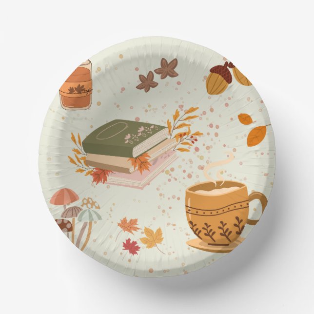  Cosy Fall Paper Plate (Front)
