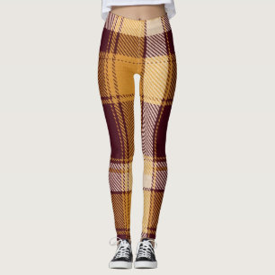 Cosy Fall Rustic Plaid Leggings