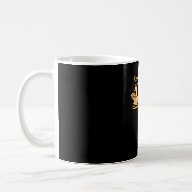 Cosy Fall Season Goose Gobble Waddle Honk Cute Cot Coffee Mug (Left)