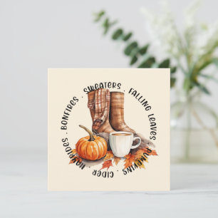 Cosy Fall Vibes – Boots, Pumpkin Spice, Bonfires